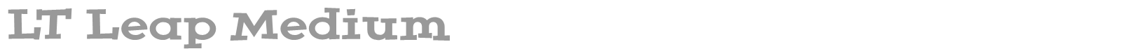 LT Leap font preview